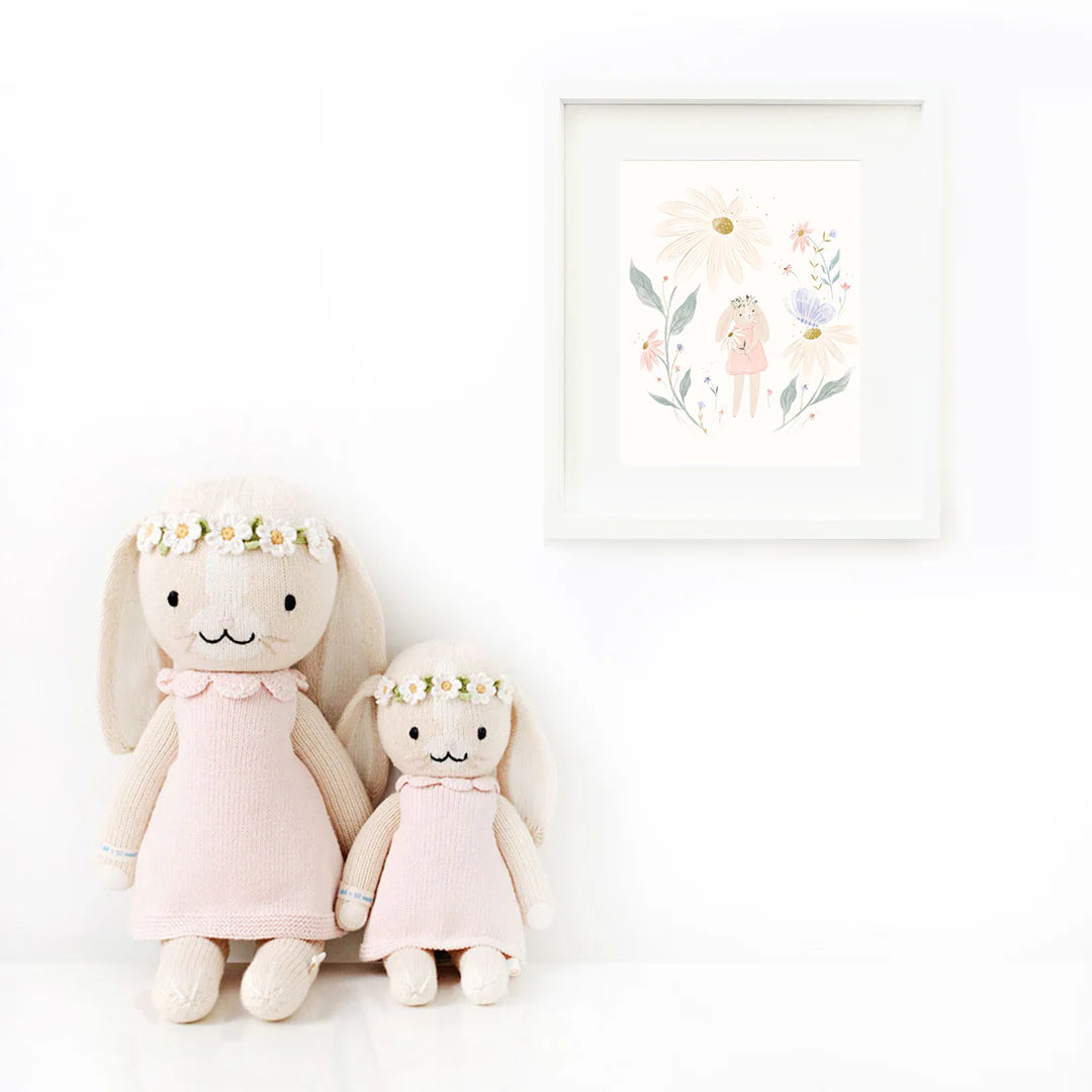 預購|cuddle+kind 手工玩偶-Hannah 粉嫩小兔