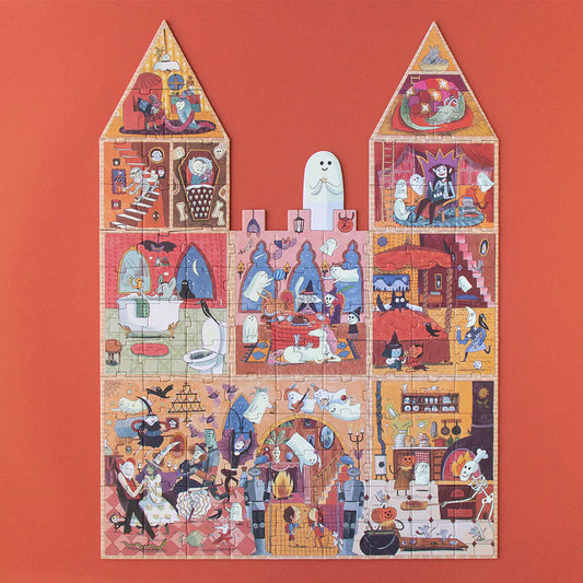 西班牙Londji 恐怖城堡夜光雙面拼圖