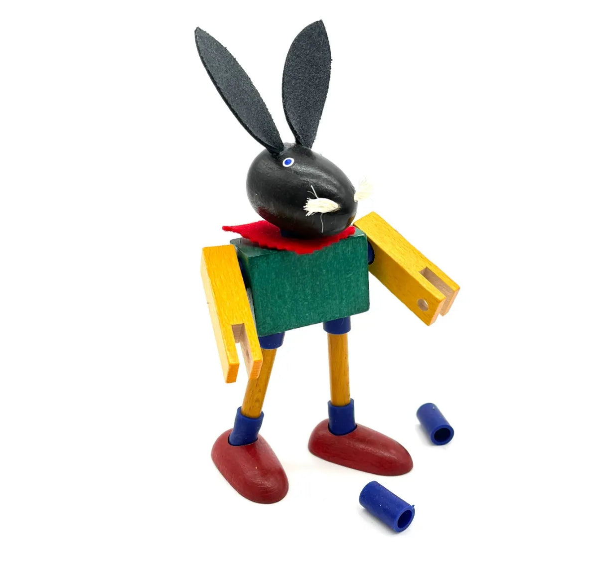 Kellner Steck 拼裝木玩 - 黑兔跳跳 Little Bunny Hopps