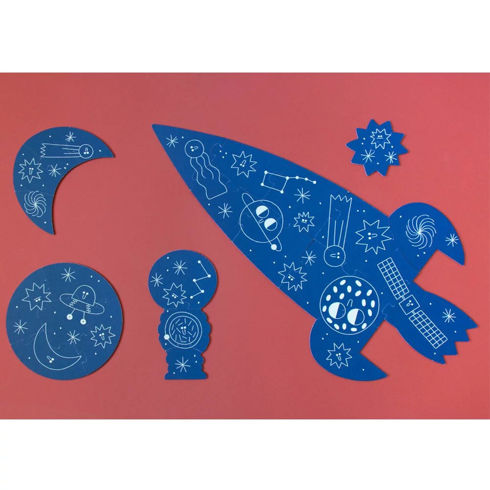 西班牙Londji 瓦倫蒂娜在太空夜光拼圖 Valentina in Space puzzle