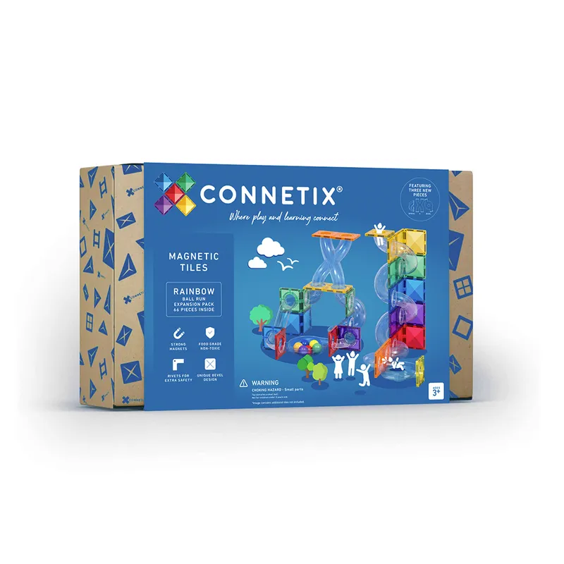 澳洲 Connetix 磁力片- 66片 彩虹球道進階延伸組