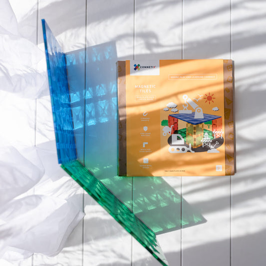 Connetix 磁力片 - 2片底盤組 - 藍綠