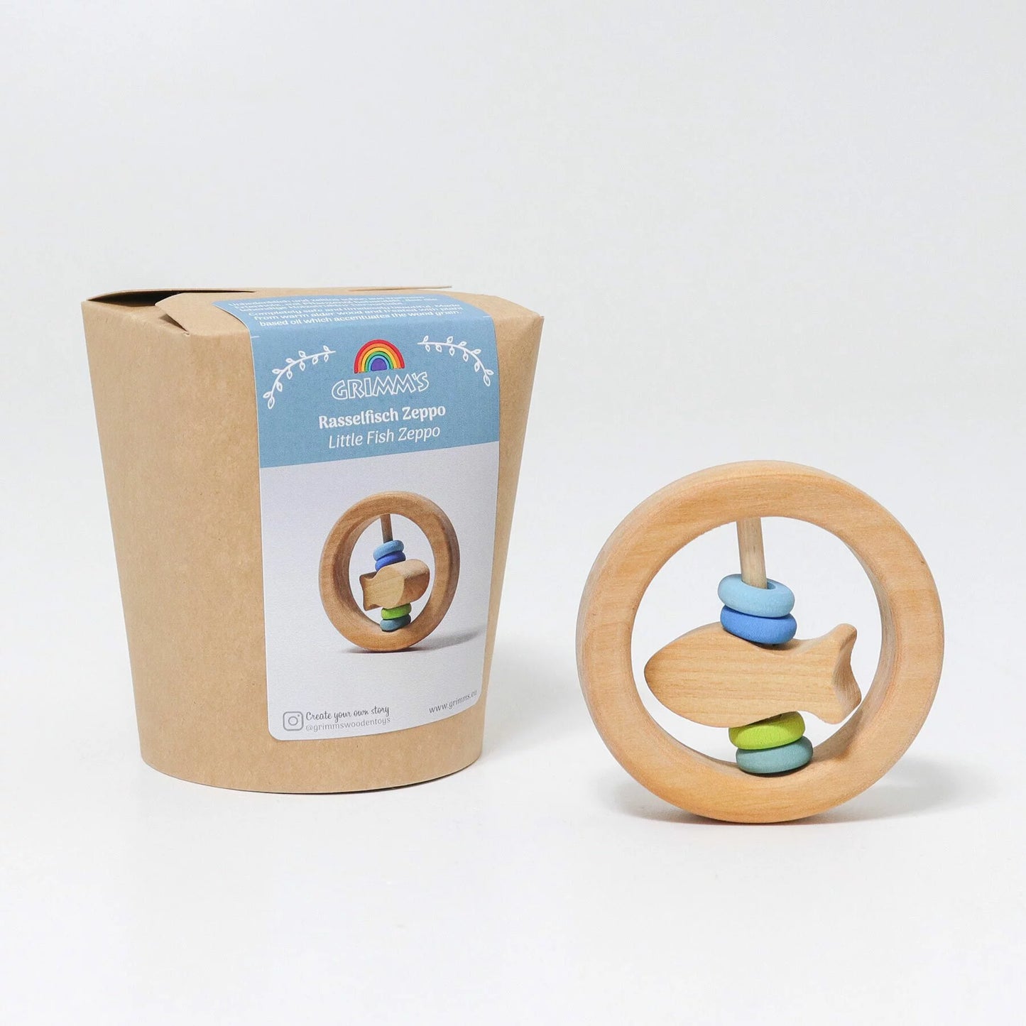 德國Grimm’s 小魚串環抓握玩具