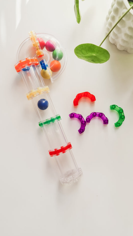 澳洲MAGBLOX磁力片- MAGBRIX 球道積木連結配件 16 pcs(繽紛/粉彩)