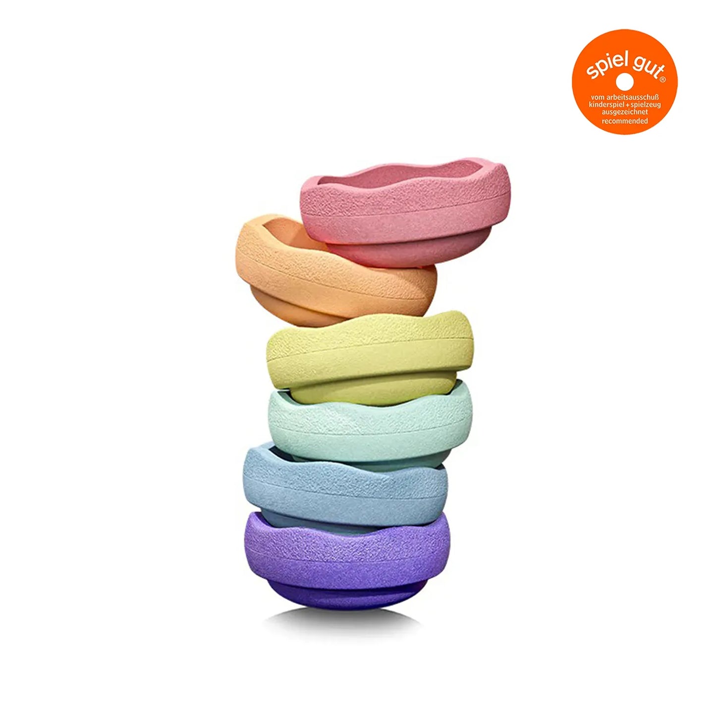 Stapelstein 馬卡龍堆疊石6入組 - Rainbow Pastel