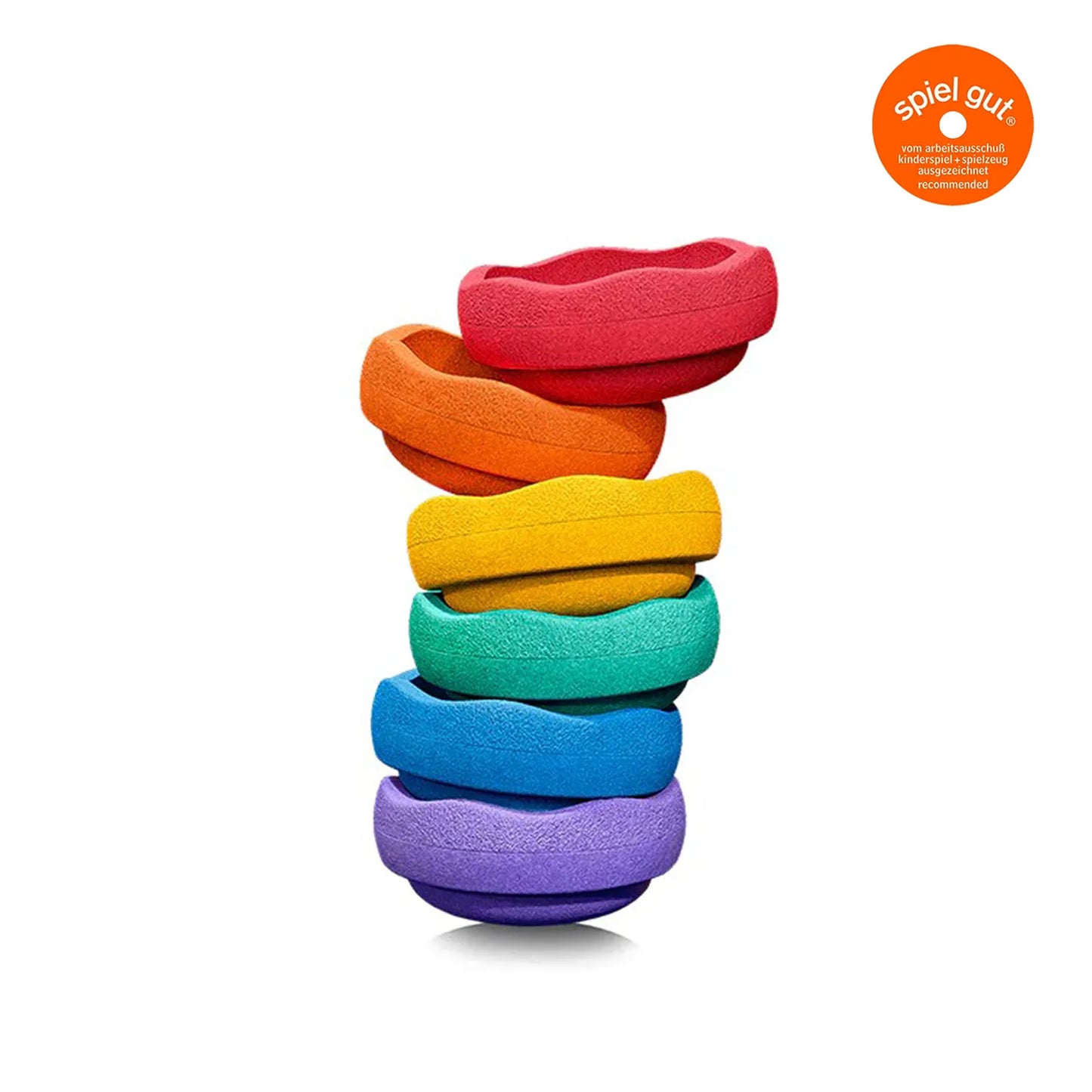 Stapelstein 馬卡龍堆疊石6入組 - Rainbow classic