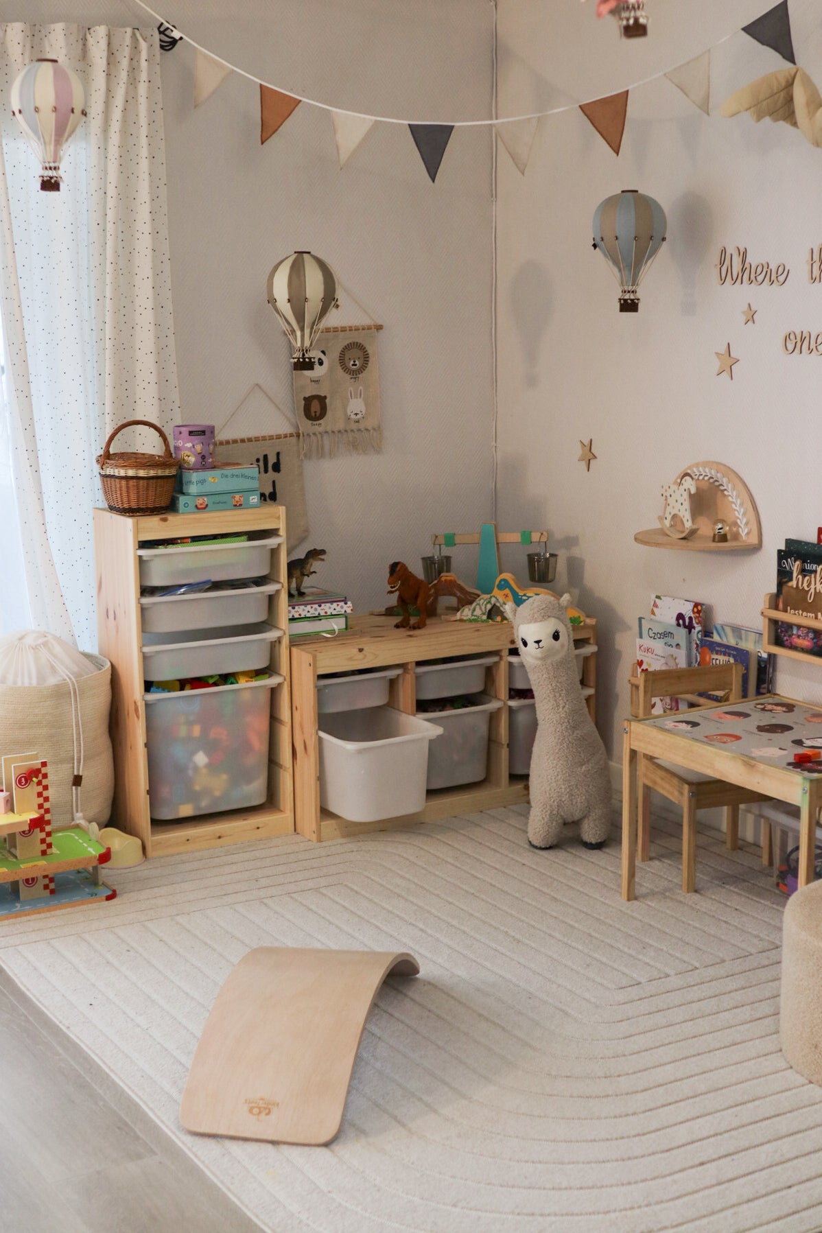 Super Balloon 波蘭熱氣球飾品-柔霧藍粉