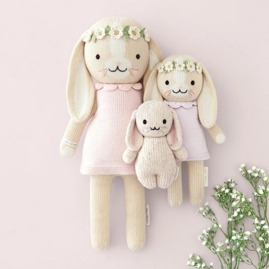 預購｜cuddle+kind 手工玩偶-Hannah 粉嫩小兔
