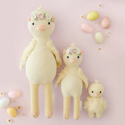 預購｜cuddle+kind 手工玩偶-Flora 柔紫小鴨