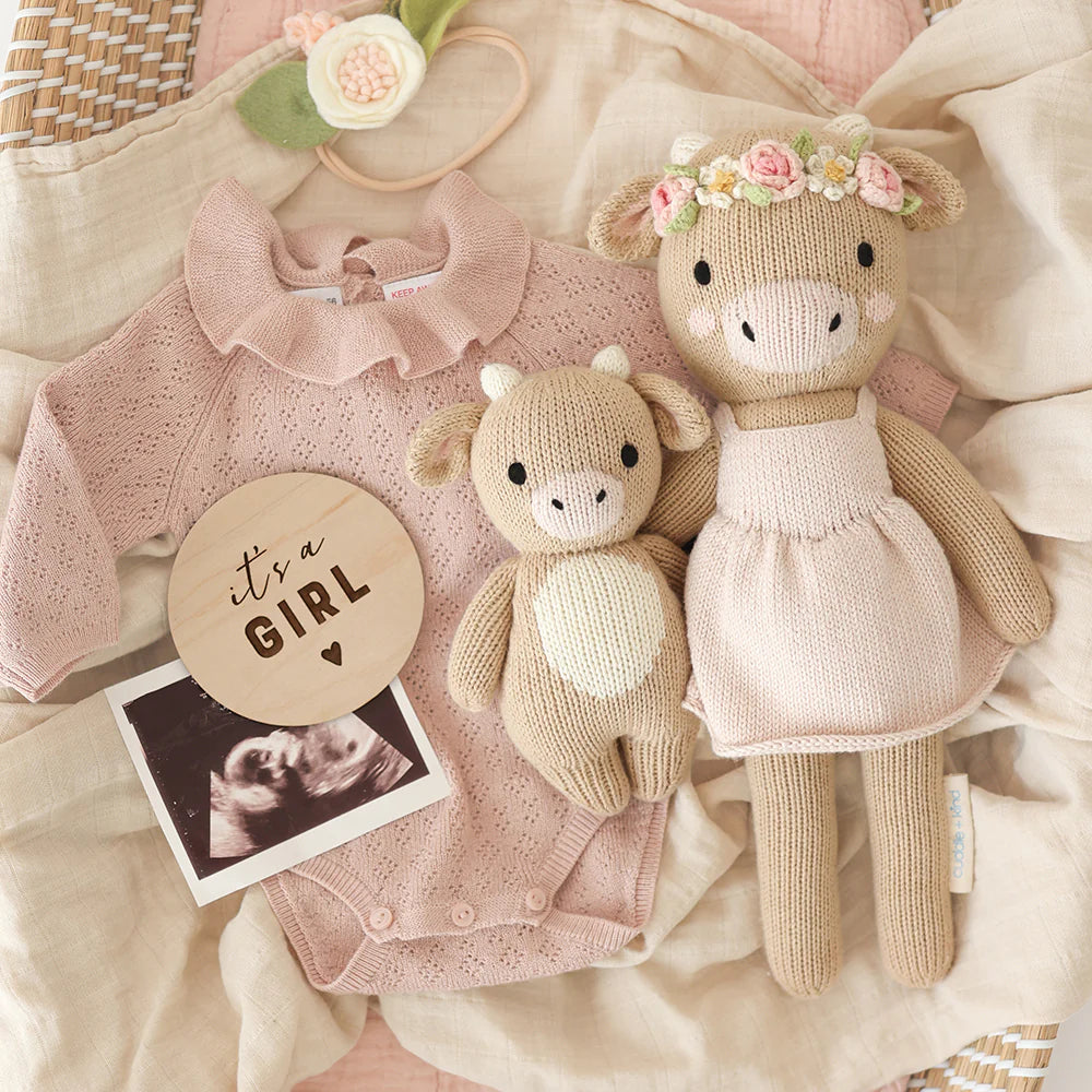 預購｜cuddle+kind 手工玩偶-Amelia 小牛