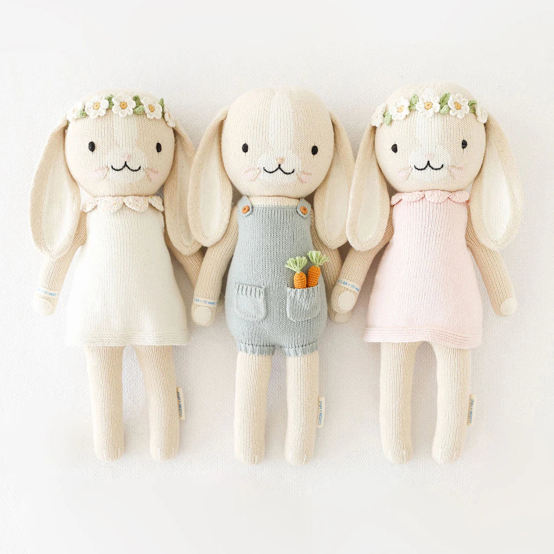 預購｜cuddle+kind 手工玩偶-Hannah 粉嫩小兔