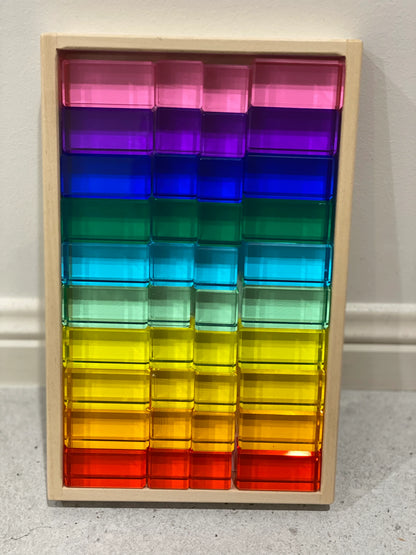 【預購】My little creator- 彩色長方形透光水晶積木（多款）