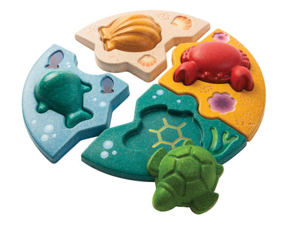 Plantoys 立體拼圖-海洋好朋友