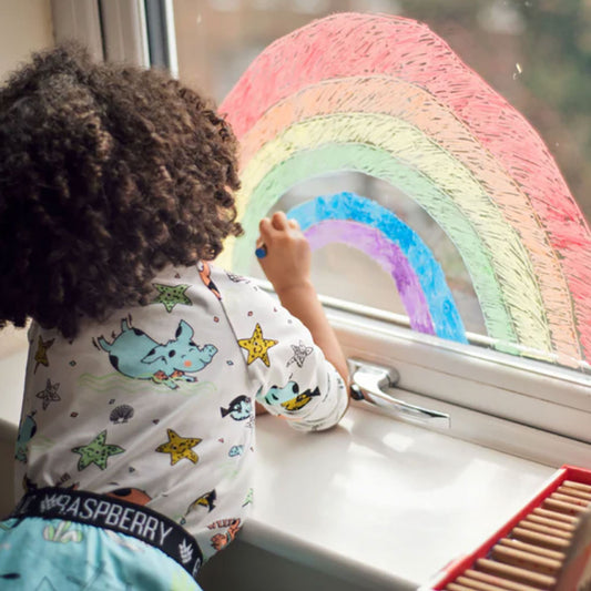 【kitpas】日本製環保無毒水洗米蠟筆-6支組