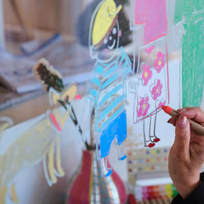 【kitpas】日本製環保無毒水洗米蠟筆-16支組