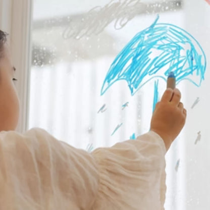 【kitpas】日本製環保無毒水洗米蠟筆-6支組