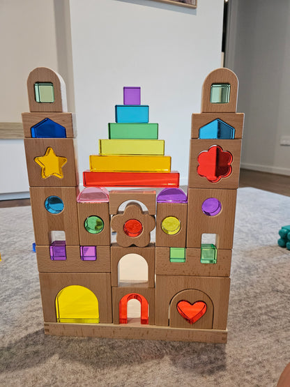 My little creator- 彩虹城堡水晶積木組