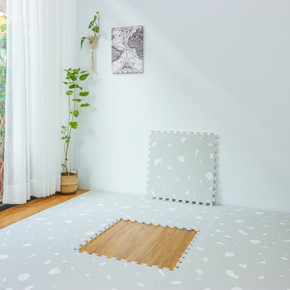 PLAYZU 水磨石地墊（白鴿/灰石/橄欖)