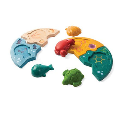 Plantoys 立體拼圖-海洋好朋友