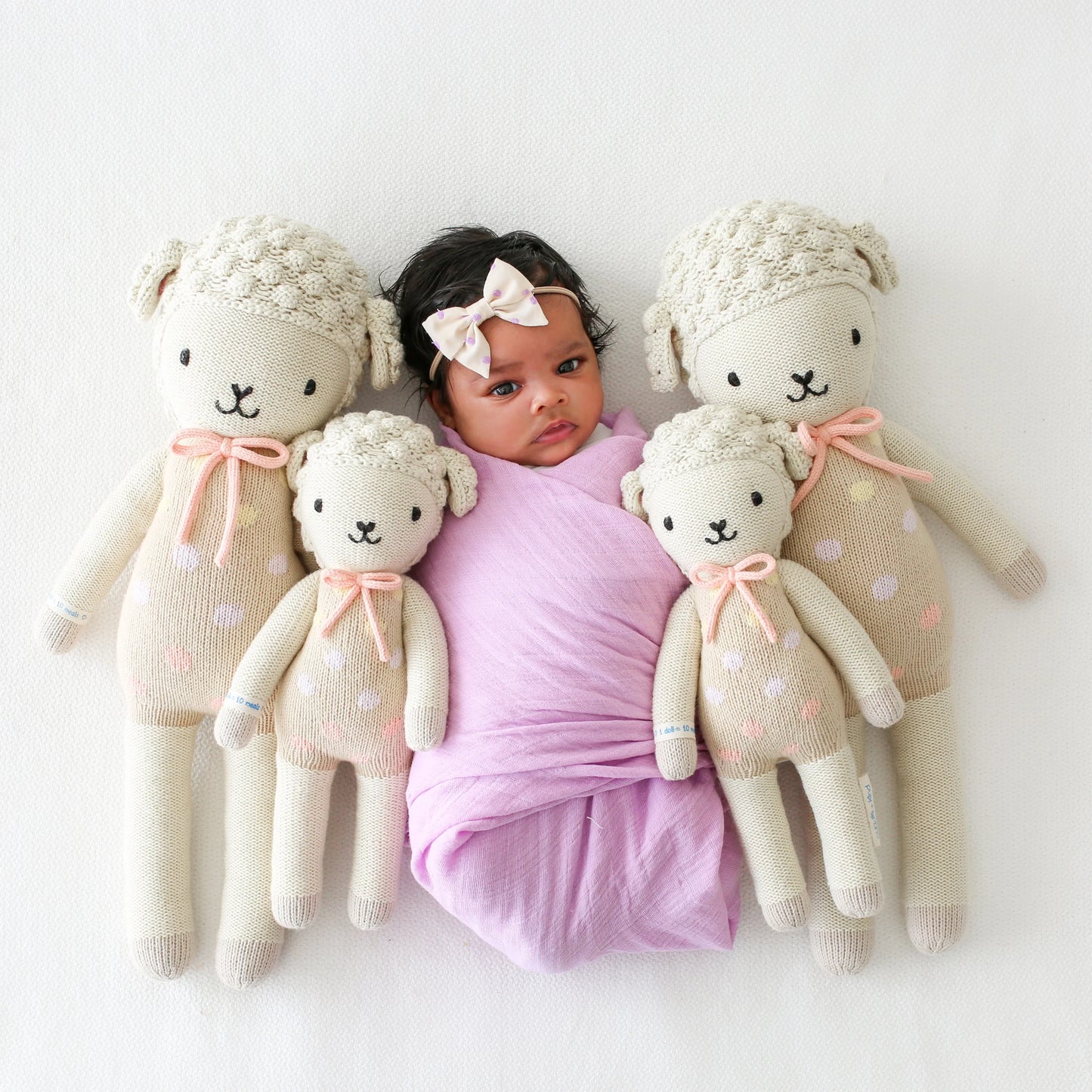 預購｜cuddle+kind 手工玩偶-Lucy 粉彩小羊