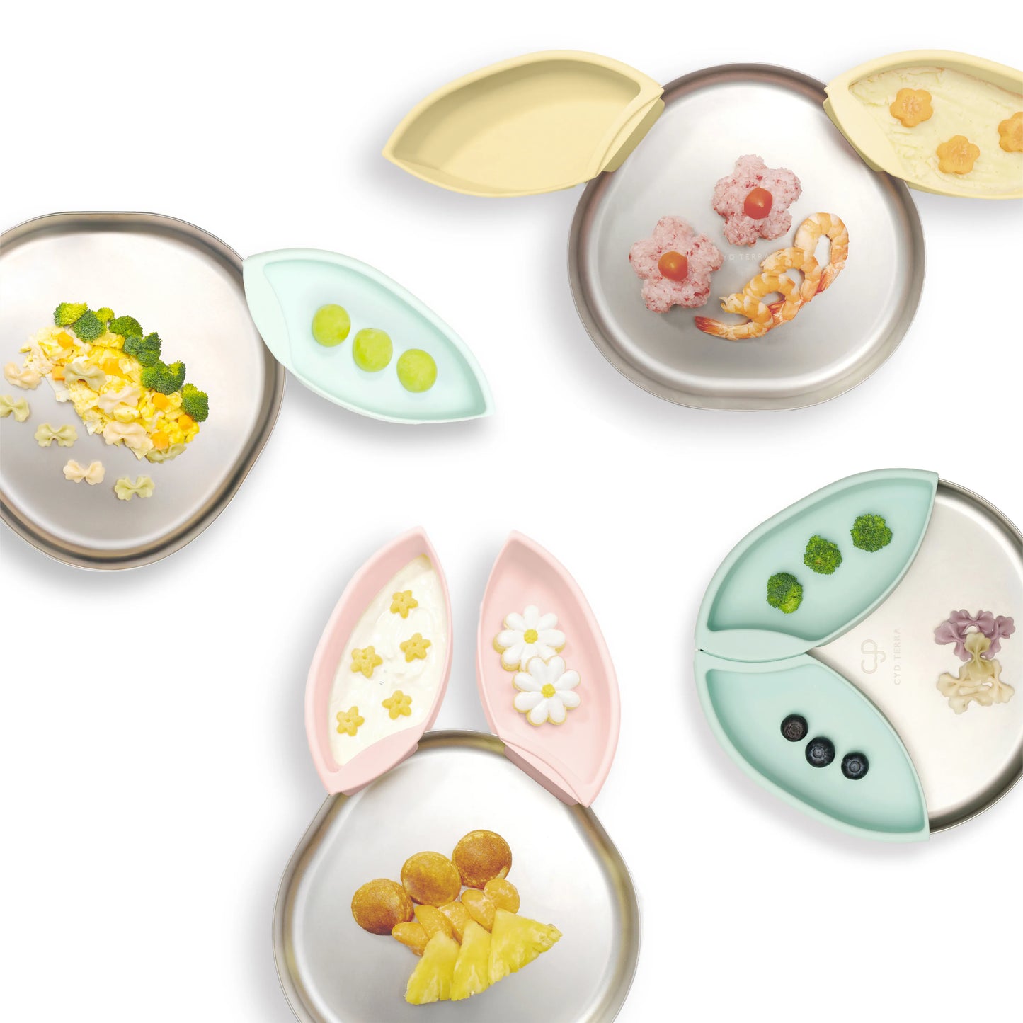 【CYD Terra】3 Little Buddy 三隻小嘟成長餐盤 (多色）