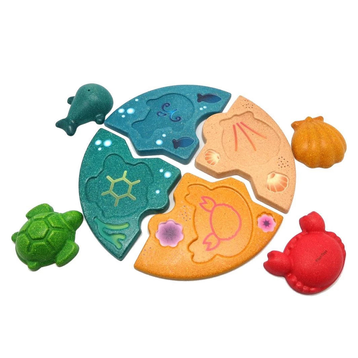 Plantoys 立體拼圖-海洋好朋友