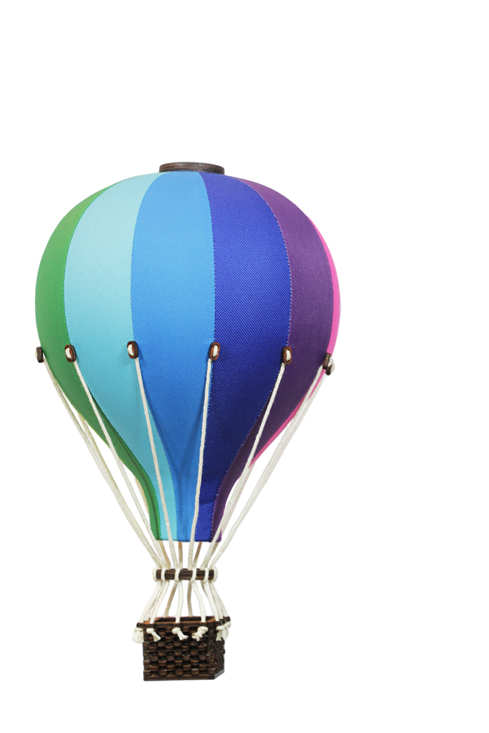 Super Balloon 波蘭熱氣球飾品-彩虹旅人