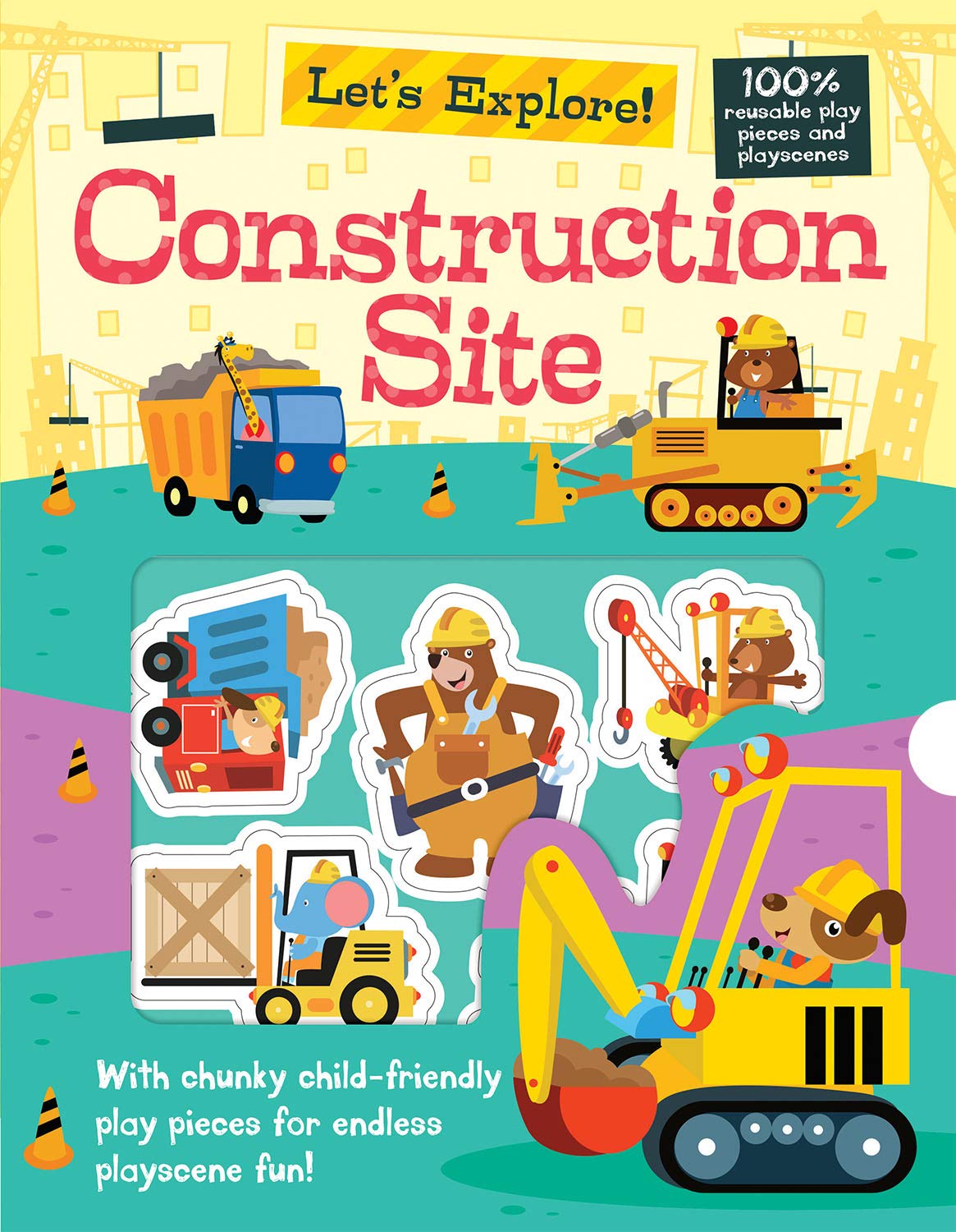 Let's Explore the Construction site 貼紙書