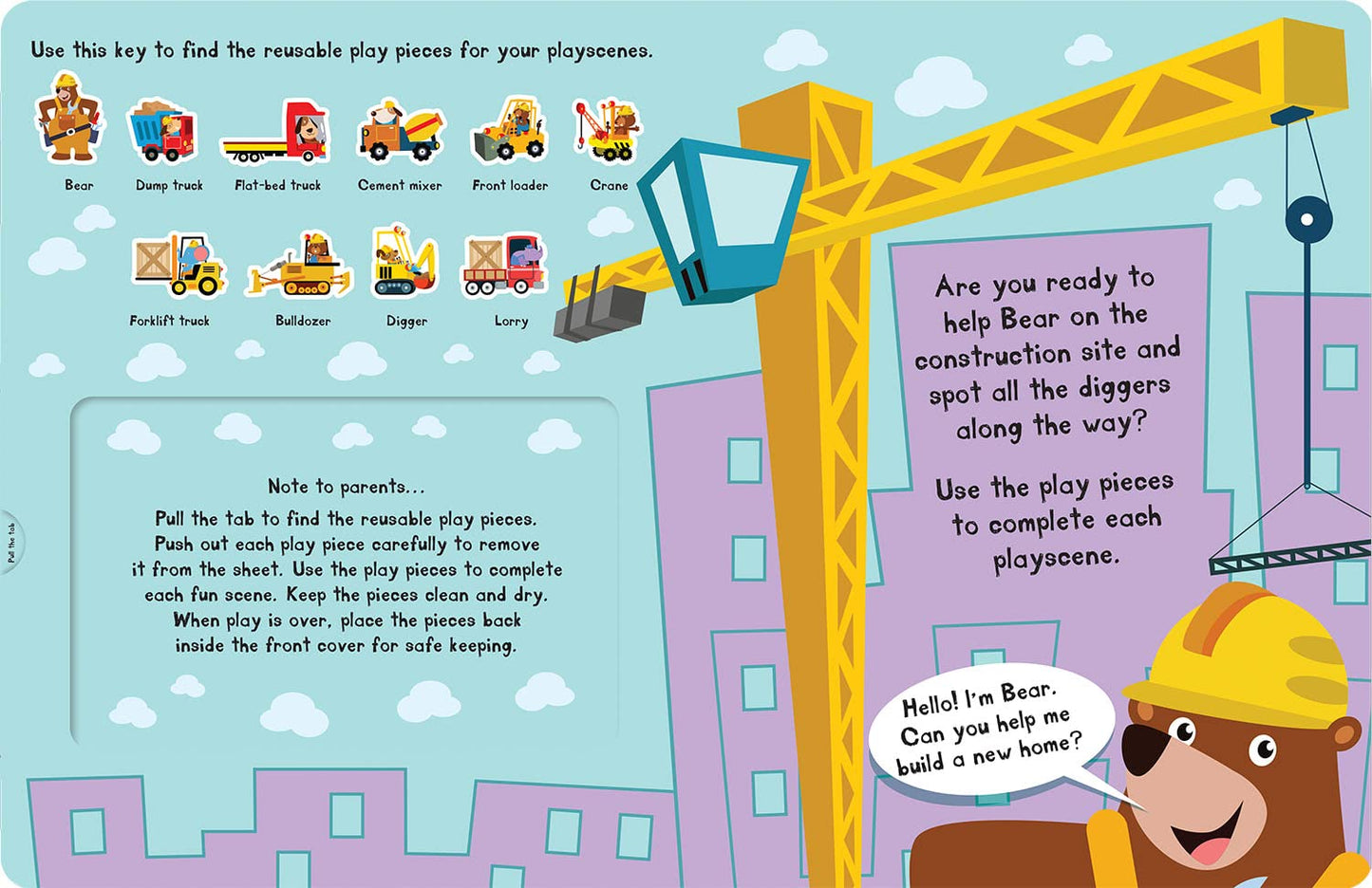 Let's Explore the Construction site 貼紙書
