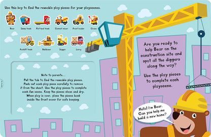 Let's Explore the Construction site 貼紙書