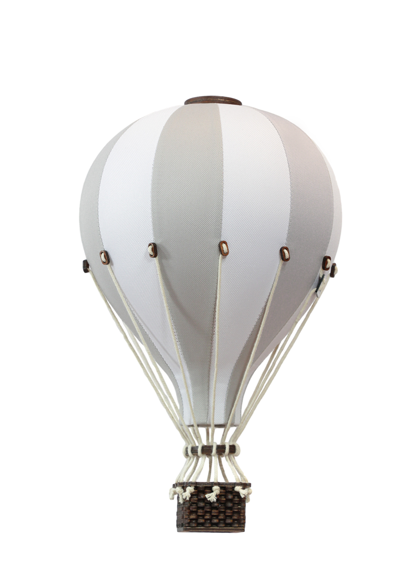 Super Balloon 波蘭熱氣球飾品-晨光灰白