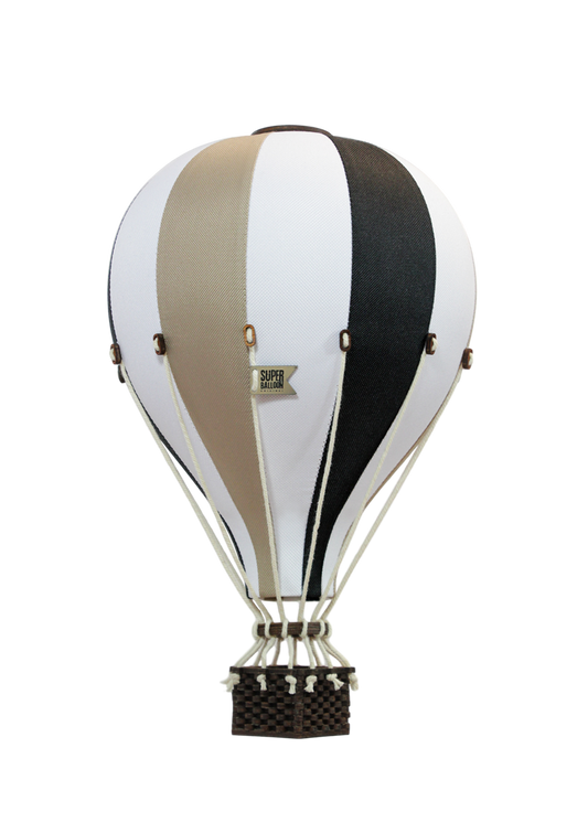 Super Balloon 波蘭熱氣球飾品-摩卡黑白