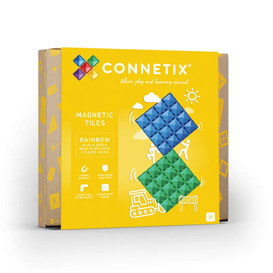 Connetix 磁力片 - 2片底盤組 - 藍綠