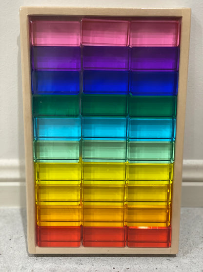 【預購】My little creator- 彩色長方形透光水晶積木（多款）