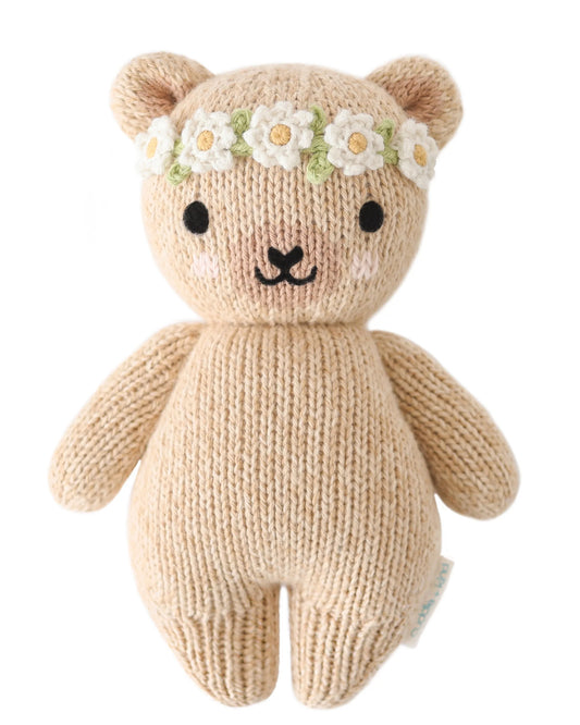 預購｜cuddle+kind 寶寶動物- Baby Honey Bear (Ivory Floral)