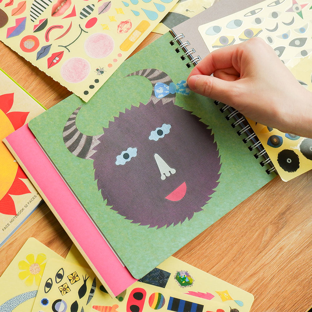 【KOKUYO】 五官表情臉之書貼紙書繪本