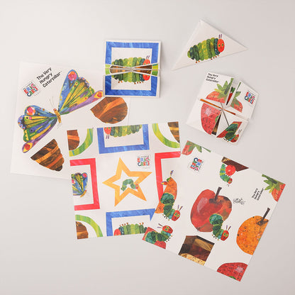 【Sanbongawa】好餓的毛毛蟲繪本系列摺色紙-60入