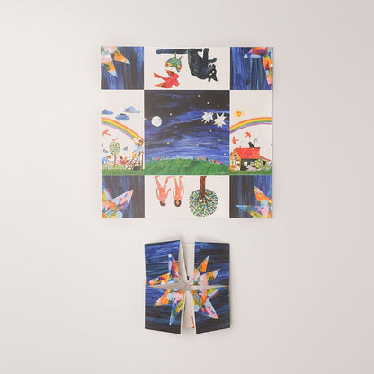 【Sanbongawa】好餓的毛毛蟲繪本系列摺色紙-60入