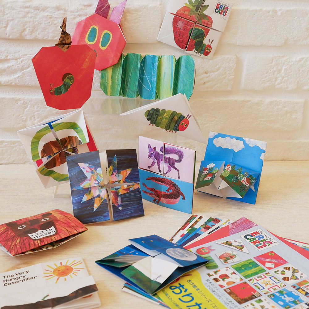 【Sanbongawa】好餓的毛毛蟲繪本系列摺色紙-60入