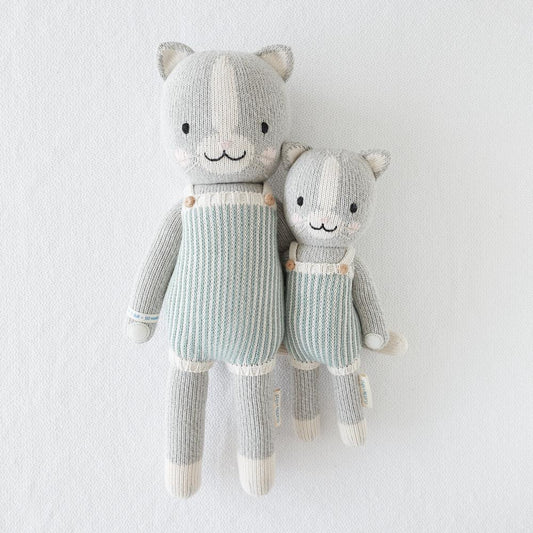 預購｜cuddle+kind 手工玩偶-Dylan 小貓咪