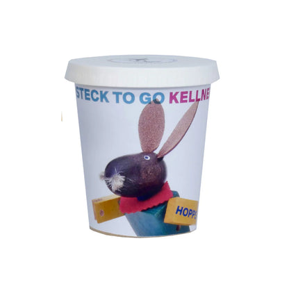 Kellner Steck 拼裝木玩 - 黑兔跳跳 Little Bunny Hopps