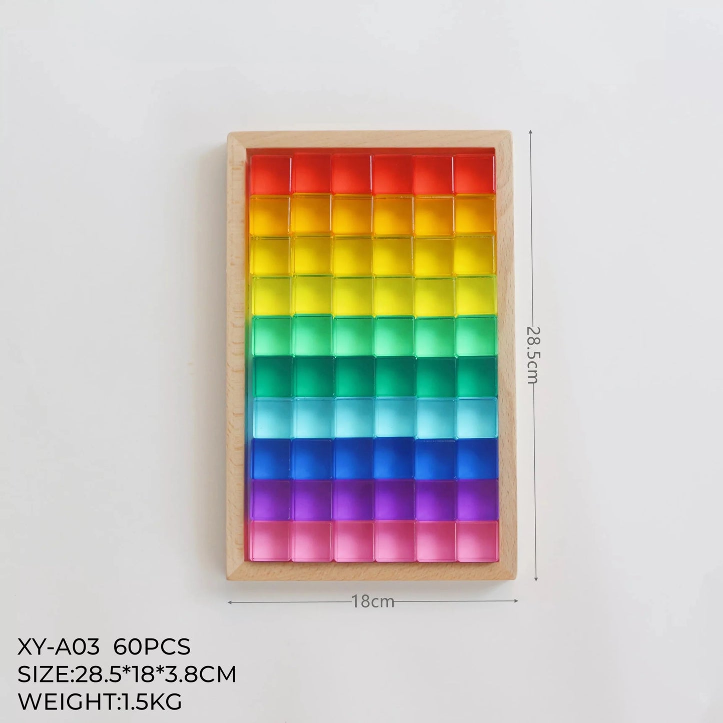 【預購】My little creator- 彩色方形透光水晶積木 （多款）