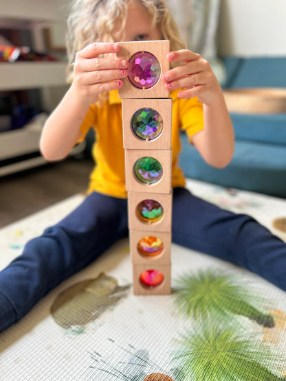 【預購】My little creator- 大寶石透光積木（彩虹）