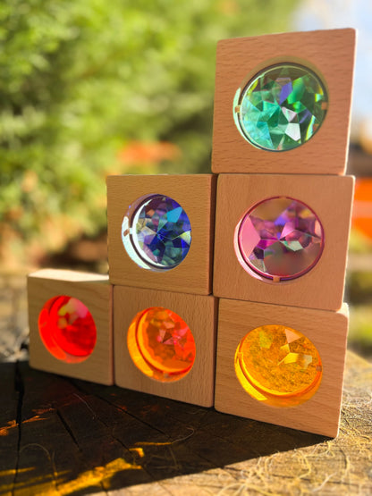 【預購】My little creator- 大寶石透光積木（彩虹）