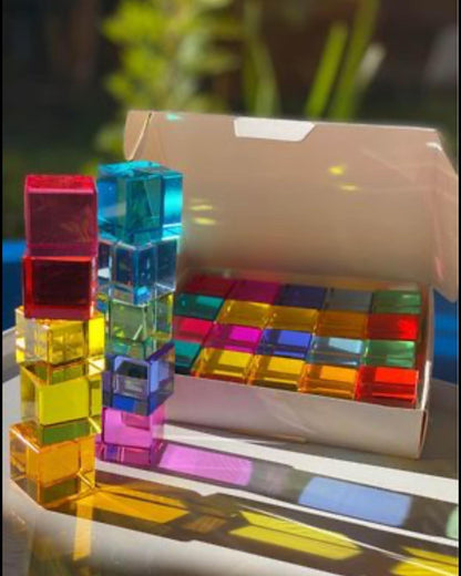 【預購】My little creator- 彩色方形透光水晶積木 （多款）
