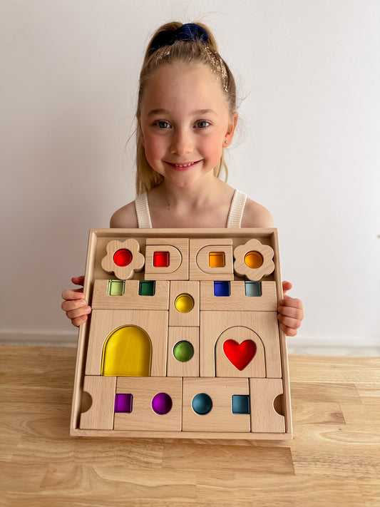 My little creator- 彩虹城堡水晶積木組