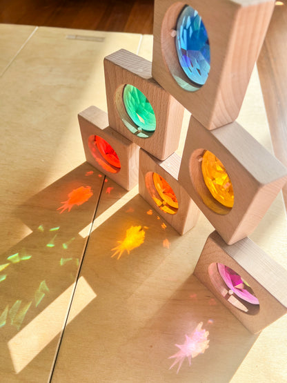 【預購】My little creator- 大寶石透光積木（彩虹）