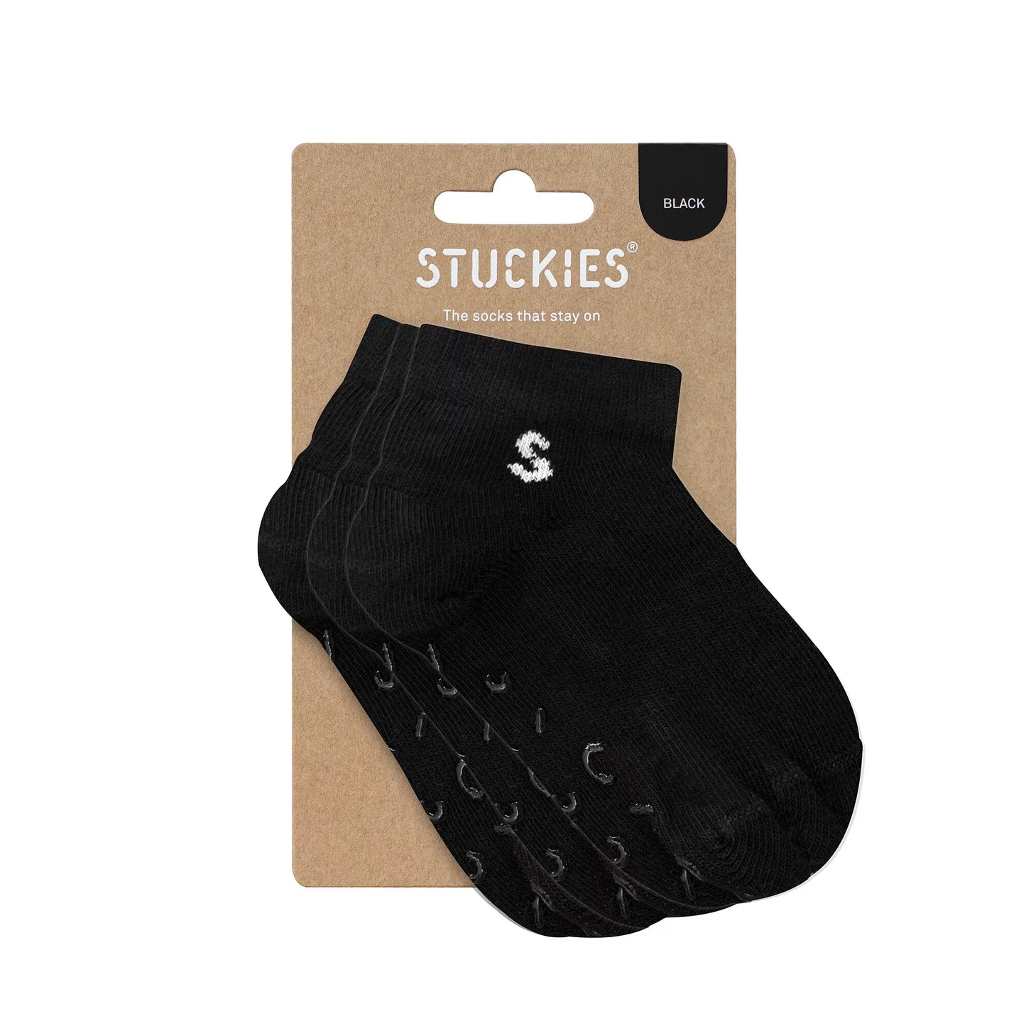 Stuckies 短襪三入組 - Black