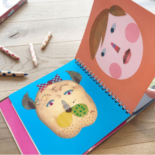 【KOKUYO】 五官表情臉之書貼紙書繪本