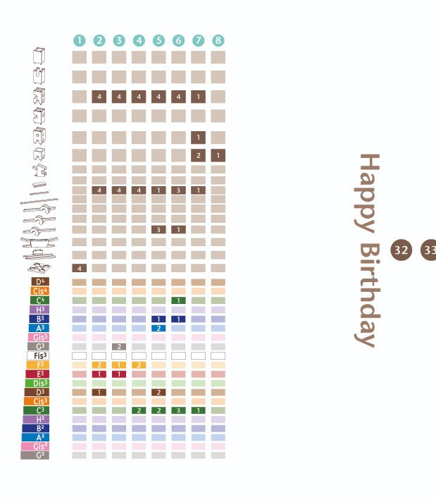 Xyloba Melody Tracks｜Happy Birthday 生日快樂旋律套組 （75件）